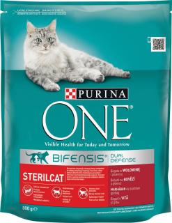 ONE granule 800g Sterilcat hov.a pšenica