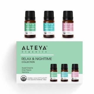 Set esenciálnych olejov  nočný relax  Alteya Organics (3 x 5 ml)