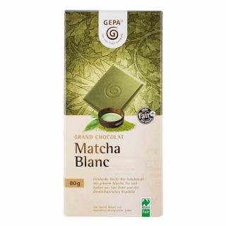Bio bílá čokoláda s čajem Matcha, 80 g