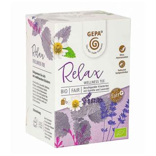 Bio bylinný wellness čaj Relax, porcovaný 20 x 1,5 g