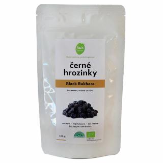 Bio černé hrozinky Black Bukhara, sušené ve stínu, 100 g