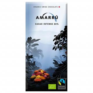 Bio hořká čokoláda Amarrú s 80 % kakaa Intense, 100 g