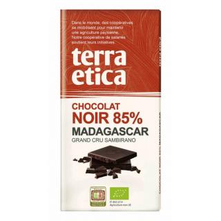 Bio hořká čokoláda Madagaskar Sambirano 85 %, 100 g