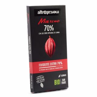 Bio hořká čokoláda Mascao se 70 % kakaa, 100 g