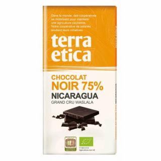 Bio hořká čokoláda Nikaragua 75 %, 100 g