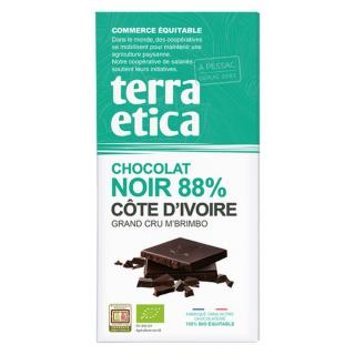 Bio hořká čokoláda Pobřeží slonoviny 88 %, 100 g