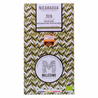 Bio hořká čokoláda s pistáciovou náplní Nikaragua 65 %, 70 g