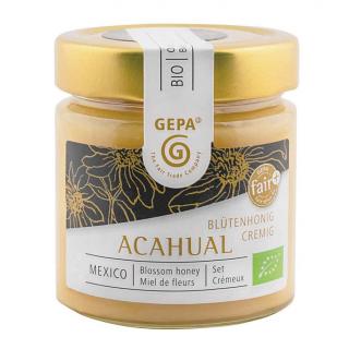 Bio květový med Acahual, krémový, 250 g