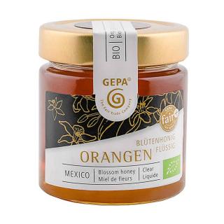 Bio květový med z pomerančovníků, tekutý, 250 g