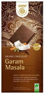 Bio mléčná čokoláda Garam Masala, 100 g