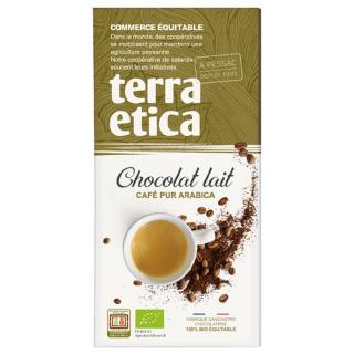 Bio mléčná čokoláda s kávou arabica, 100 g