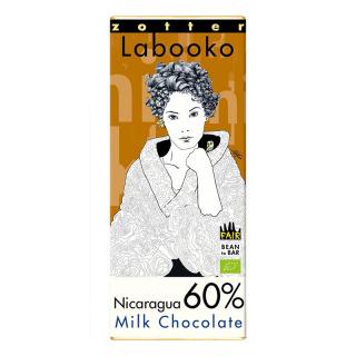Bio mléčná čokoláda Zotter Nikaragua 60 %