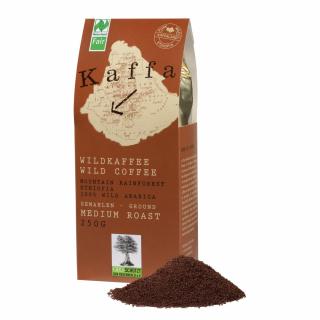 Bio mletá divoká káva Kaffa, středně tmavě pražená, 250 g