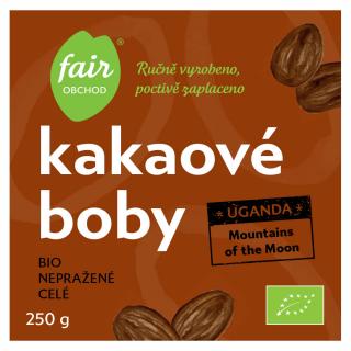 Bio nepražené kakaové boby Uganda MotM, 250 g