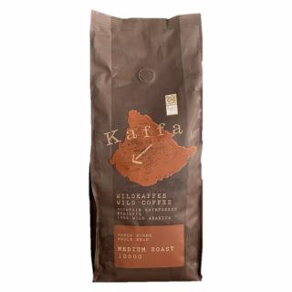Bio zrnková divoká káva Kaffa, středně tmavě pražená, 1000 g