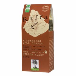 Bio zrnková divoká káva Kaffa, středně tmavě pražená, 250 g