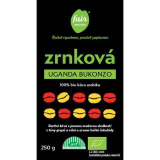 Bio zrnková káva Uganda Bukonzo, 250 g