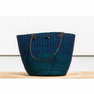 Bolga taška přes rameno premium z Ghany, různé barvy, 43 cm Barva koše: Modrá