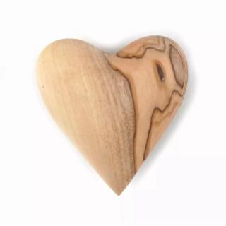 Srdce z olivového dřeva z Palestiny, 4,5 cm