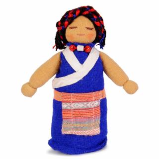 Tibetská hadrová panenka Máma, 10 cm