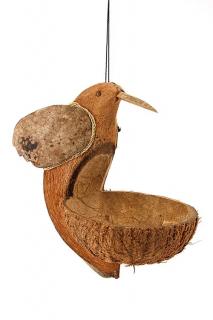 Závěsné kokosové krmítko z Bali, kolibřík, 23 cm
