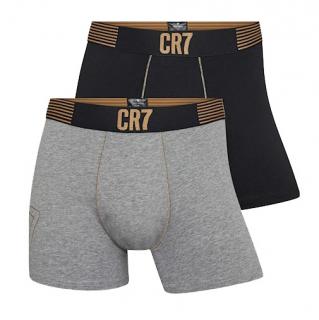 2pack pánské boxerky CR7 black-grey Velikost: L