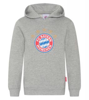 Dětská mikina BAYERN MNICHOV Logo grey Dětská: 140