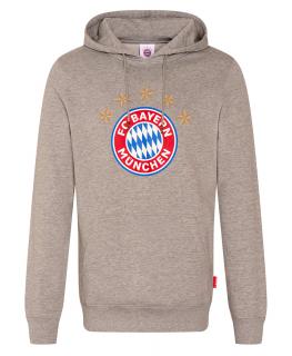 Mikina BAYERN MNICHOV Logo grey Velikost: L