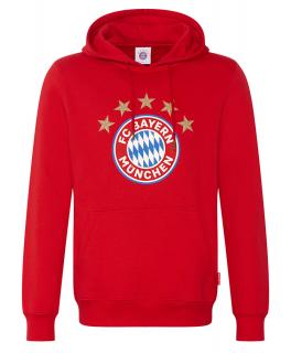 Mikina BAYERN MNICHOV Logo red Velikost: XL