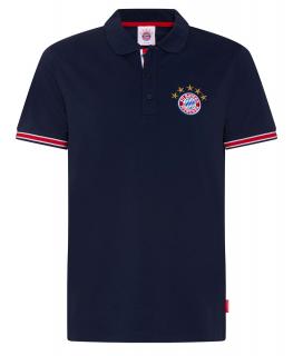 Polo BAYERN MNICHOV New Logo navy Velikost: L