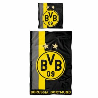 Povlečení BORUSSIA DORTMUND stripes  135x200 / 80x80