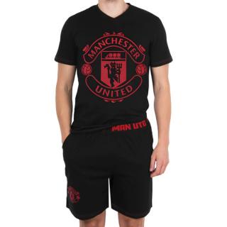 Pyžamo MANCHESTER UNITED Short Crest black Velikost: L