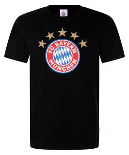 Tričko BAYERN MNICHOV Logo black Velikost: M