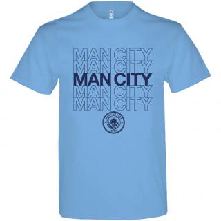 Tričko MANCHESTER CITY Logo sky Velikost: L