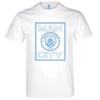 Tričko MANCHESTER CITY Square white Velikost: XL