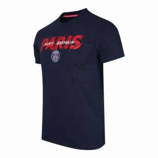 Tričko PSG Paris Slogan blue Velikost: L