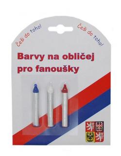 Fanouškovské barvy na obličej ČR, FVBARVY-CR2