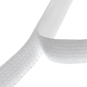 Suchý zip komplet - bílá Šířka: 30 mm