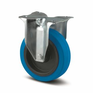Kolečko s modrým běhounem 100 mm, pevné