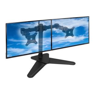 Stolový držák na 2 monitory ErgoSolid NF22LG (Stolní držák na 2 monitory s podstavcem, bez montáže do stolové desky, na monitory  10-30", nosnost 20kg)