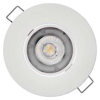Bílé LED bodové svítidlo EMOS SIMMI 5W vestavné, teplá bílá ZD3121