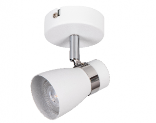 Bílé nástěnné světlo ENALI EL-10 W pro 1x LED žárovku GU10 - bodová lampička nad postel 28760