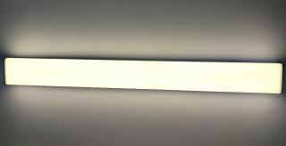 Bílé přisazené svítidlo BAGON 18W 60cm lineární IP44 Barva světla: Denní bílá