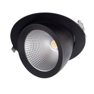 Černé LED bodové vestavné svítidlo HIMA 23W-NW