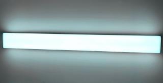 Černé přisazené svítidlo BAGON 18W 60cm lineární IP44 Barva světla: Studená bílá