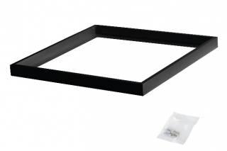 Černý hliníkový rám 60x60 cm montážní sada pro přisazení LED panelu ke stropu 27615