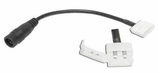 Click konektor pro LED pásek s DC koncovkou - bez pájení Velikost: 10mm