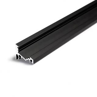 CORNER C černá rohová lišta se sklonem 30°/60° - chladící LED ALU lišta pro LED pásek Varianta profilu: 1m profil bez krytu