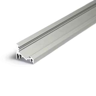 CORNER C stříbrná rohová lišta se sklonem 30°/60° - chladící LED ALU lišta pro LED pásek Varianta profilu: 1m profil bez krytu