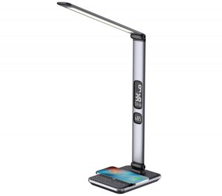 Lampička stolní LED IMMAX Heron 2 s bezdrátovým nabíjením Qi a USB 08968L